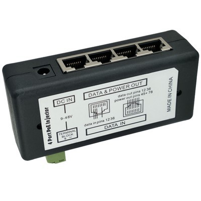 Poe panel injektor s 4 priključka