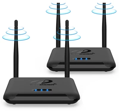 Bežični HDMI Extender 150m 1080P prijemnik odašiljača s 1-na-2 dvostrukim zaslonom